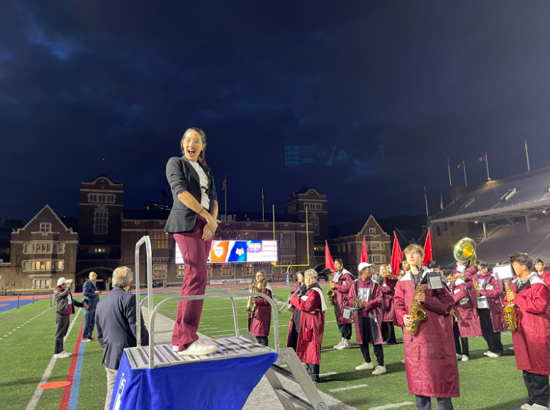  Harrison High School Marching Band under the direction of Mrs. Deanna Loertscher 